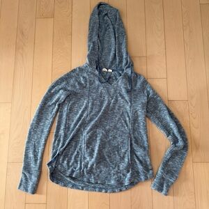 Roxy Heather Blue Terry Cloth Hoodie